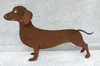 Gartenfigur Hund 3D Dackel Bodo 48x28cm Edelrost Gartendeko Produktbild-Vorschau 3