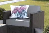 MuchoWow® Outdoor Kissen - Rosa Pfingstrosen auf Marmor - Produktbild-Vorschau 5