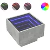 Möbel Beistelltisch mit LED Betongrau 40x40x30 cm Produktbild-Vorschau 2