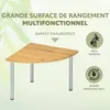 bremermann Etagère d'angle en bambou avec acier inoxydable Voir les images du produit 4