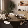 Esstisch OVARO ausziehbar Eiche Cremona 100-188x90x75 cm – Produktbild-Vorschau 9