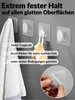 DEKAZIA® 16er Set Klebehaken Transparent Kunststoff – Produktbild-Vorschau 2