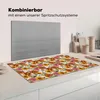 KitchenYeah© Herdabdeckplatte Vintage - Blumen - Muster , Produktbild-Vorschau 3