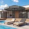 Parasol COSTWAY φ300cm, parasol de jardin à 3 niveaux avec Voir les images du produit 8