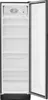 An empty refrigerator with its door open, showing shelves inside. Produktbild-Vorschau