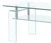 Stolik szklany 100 x 55 cm, przezroczysty, szkło hartowane, Podgląd zdjęcia produktu 2