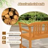 Panchina da giardino KOMFOTTEU in legno di acacia, panchina Anteprima dell’immagine prodotto 3