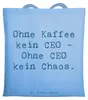 Mr. & Mrs. Panda Shopping Tasche Spruch CEO ohne Chaos - Produktbild-Vorschau 1