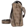 GUESS Damen Umhängetasche Meridian Latte Logo : beige-26 Produktbild-Vorschau 21