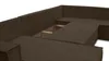 AX LIVING Ecksofas groß Lovere 314 cm – Sofa braun mit Produktbild-Vorschau 3