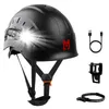 MUSTBAU Schutzhelm mit Stirnlampe & Taschenlampe, klarem Produktbild-Vorschau 1