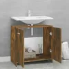 vidaXL Koupelnová skříňka Smoked Oak 60x33x60 cm Materiál Náhled obrázku produktu 3