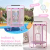 Trampolino per bambini COSTWAY, diametro 154 cm, con barra Anteprima dell’immagine prodotto 7