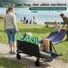 Sekey Klappbar Bollerwagen mit Faltbarer Heckklappe, 160L & Produktbild-Vorschau 2