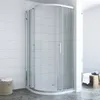 Runddusche Duschkabine 80x80cm Viertelkreis Duschabtrennung Produktbild-Vorschau 2