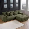 riess-ambiente XXL Sofa ELEGANCIA 285cm grün Cord Federkern Produktbild-Vorschau 15