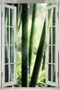 Wallario Poster mit Fenster-Illusion: Bambuswald und Produktbild-Vorschau 1