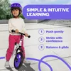 Bixe 12 Zoll Kinder Laufrad lila - Aluminium Fahrrad ohne Produktbild-Vorschau 6