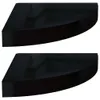 vidaXL Eck-Schweberegale 2 Stk. Hochglanz-Schwarz 25x25x3,8 Produktbild-Vorschau 3