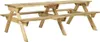 vidaXL Table de pique-nique avec bancs 220 x 122 x 72 cm en Voir les images du produit 6