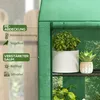 Outsunny Gewächshaus mit Regale Doppeltüren Pultdach, Produktbild-Vorschau 4