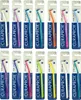 A grid of individually packaged interdental brushes in various colors. Produktbild-Vorschau