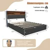 Letto singolo INONEFT, imbottito, 160x200 cm, con Anteprima dell’immagine prodotto 2