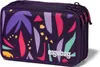 A close-up, front-facing view of a purple pencil case with a colorful abstract pattern and the brand name 'ergobag' printed on it. Produktbild-Vorschau