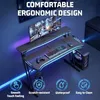 gaming schreibtisch 160 x 60 cm Computertisch mit LED mit Produktbild-Vorschau 6