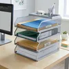 Relaxdays Briefablage, Metall, A4, 4 Fächer, HxBxT: 31 x 25 Produktbild-Vorschau 2