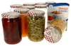 12x Einmachgläser 720ml I Deckel Holz Herz Rot-Dekor Produktbild-Vorschau 1