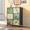Komoda z tkaniny z 6 szufladami, 67,5 x 30 x 86,5 cm - wzór Podgląd zdjęcia produktu 2