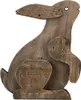 Clayre & Eef Figur Kaninchen 20x12x26 cm Braun Holz Produktbild-Vorschau 1