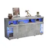 A modern gray sideboard with LED lighting. Produktbild-Vorschau