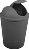 A gray trash can with a swing lid. Náhľad obrázku produktu