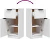 vidaXL Kredens biały 30x30x70 cm materiał drewnopochodny - Podgląd zdjęcia produktu 10