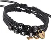 Partner Armband Set -Hers His- Anhänger Schwarz King Queen Produktbild-Vorschau 1