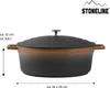 STONELINE® Cocotte Bräter Oval 32x25 cm Roségold | mit Produktbild-Vorschau 4