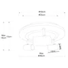 Globo Lighting plafoniera in metallo nero opaco, LED Anteprima dell’immagine prodotto 8