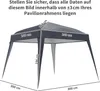 Ersatzplane für 3x3 m Gartenpavillon, UPF50+ Oxford-Stoff, Produktbild-Vorschau 2
