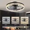 Nowoczesny Żyrandol Led Z Wiatrakiem Lampa Sufitowa Czarna Podgląd zdjęcia produktu 5