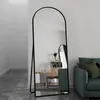 Veľké zakrivené stojace zrkadlo 180 x 80 cm so stojanom, na Náhľad obrázku produktu 4
