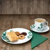 30 ks kombinovaný servis eukalyptový porcelán 6 osob šálky Náhled obrázku produktu 4