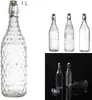 Glazen fles met sluiting door middel van een klem, 1 liter Productafbeelding-voorbeeld 2