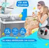 A mother and daughter enjoying ice cream on a beach, with a KESSER cooler box in the foreground. Produktbild-Vorschau