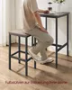 VASAGLE Bartisch-Set mit 2 Barhockern, 60 x 60 x 90 cm, Produktbild-Vorschau 8