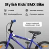 Vélo BMX vidaXL 18 pouces pour enfants de 7 à 10 ans, bleu Voir les images du produit 4