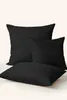 Satin Kissenbezug 100% Baumwolle 40X40 Schwarz Produktbild-Vorschau 3