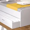 Ausziehbett Vitalispa Enzo Weiß 90x200 cm mit Matratze, Produktbild-Vorschau 5