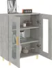 vidaXL Příborník betonový šedý 69,5x34x90 cm odvozený Náhled obrázku produktu 4